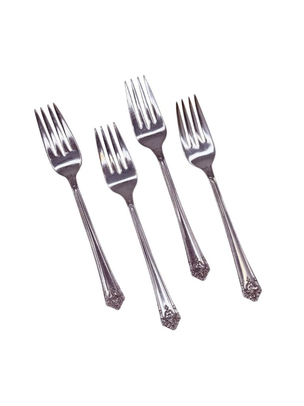 4 Salad Forks Fork Her Majesty Silverplate Flatware 1931 International Silver
